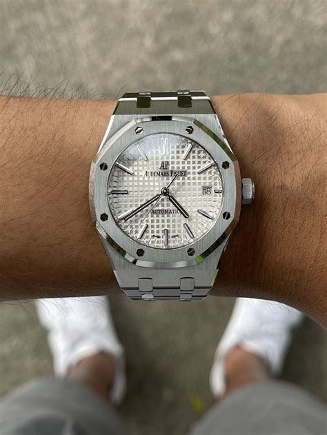 audemars piguet royal oak 37mm white dial|ap royal oak mm price.